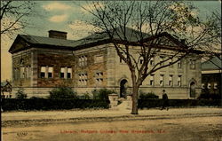 Library, Rutgers College Postcard