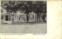 St. James Church And Rectory Postcard