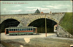 North Broad St. Arch Postcard