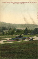 Flower Mound And Flag Pole Postcard