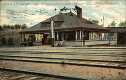 C. R. R. Of N. J. And Rahway Valley R. R. Station Roselle Park, NJ Postcard Postcard