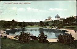 Yacht Lake, Central Park New York, NY Postcard Postcard