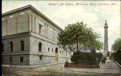 Walter's Art Gallery, Mt. Vernon Place Baltimore, MD Postcard Postcard