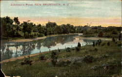 Johnson's Pond New Brunswick, NJ Postcard Postcard