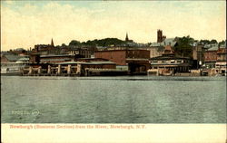 Newburgh From The River New York Postcard Postcard