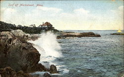 Surf Off Marblehead Postcard