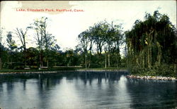 Lake Elizabeth Park Hartford, CT Postcard Postcard