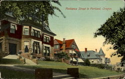 Residence Street In Portland Postcard