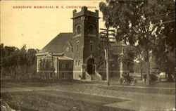 Hanshaw Memorial M. E. Church Palmyra, IL Postcard Postcard