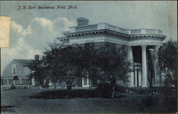 J. D. Dort Residence Flint, MI Postcard Postcard