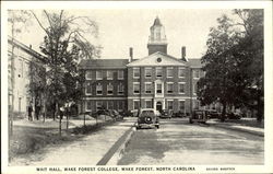 Wait Hall, Wake Forest College North Carolina Postcard Postcard