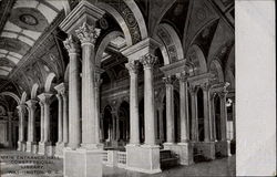 Main Entrance Hall, Congressional Library Washington, DC Washington DC Postcard Postcard