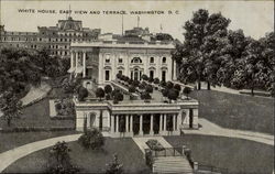 White House, East View And Terrace Washington, DC Washington DC Postcard Postcard