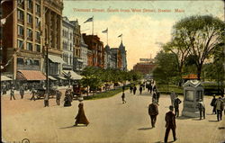 Tremont Street, South From West Street Postcard