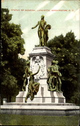 Statue Of General Lafayette Washington, DC Washington DC Postcard Postcard