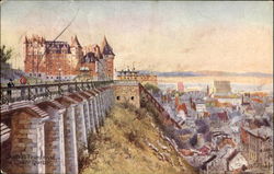 Chateau Frontenac And Lower Quebec Canada Postcard Postcard