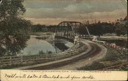 Driveway Crossing The Croton Postcard