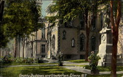 Country Buildings And Gladke Park Elmira, NY Postcard Postcard