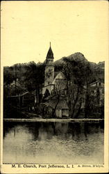 M. E. Church, Long Island Port Jefferson, NY Postcard Postcard