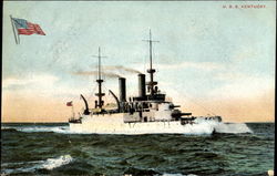 U.S.S. Kentucky Postcard