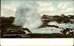 Spouting Rock, West of Baileys Beach Postcard