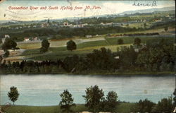 Connecticut River And South Hadley From Mt. Tom Postcard