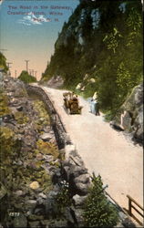 The Road In The Gateway, Crawford Notch White Mountains, NH Postcard Postcard