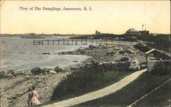 View Of The Dumplings Jamestown, RI Postcard Postcard