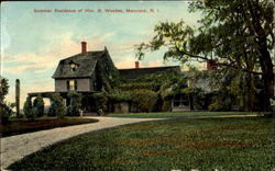 Summer Residence Of Wm. B. Weeden Postcard