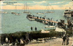 The 12Th Street Dock Miami, FL Postcard Postcard