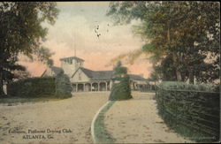 Entrance Piedmont Driving Club Atlanta, GA Postcard Postcard