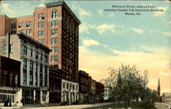 Mulberry Street Looking East Macon, GA Postcard Postcard