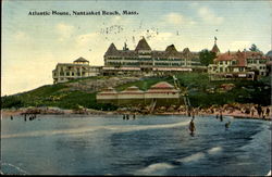 Atlantic House Nantasket Beach, MA Postcard Postcard