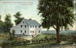 Birthplace Of Gen. Warren From Painting Roxbury, MA Postcard Postcard