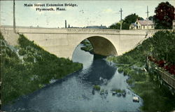 Main Street Extension Bridge Plymouth, MA Postcard Postcard