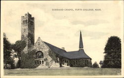 Goddard Chapel, Tufts College Medford, MA Postcard Postcard