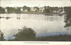 City Hospital From Ell Pond Postcard