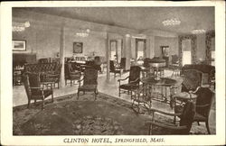 Clinton Hotel Springfield, MA Postcard Postcard