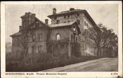 Wesson Memorial Hospital Springfield, MA Postcard Postcard