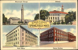 Greetings From Springfield Postcard