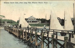 Wianno Yacht Club, From Long Pier Postcard