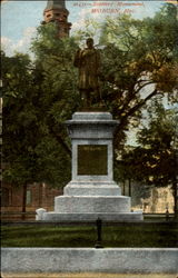 Soldiers Monument Woburn, MA Postcard Postcard