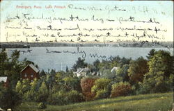 Lake Attitash Amesbury, MA Postcard Postcard