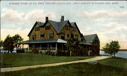 Summer Home Of Ex. Pres. Grover Cleveland, Gray Gables-Buzzards Bay Massachusetts Postcard Postcard