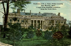 Residence Of H. C. Frick, Prides Crossing Beverly, MA Postcard Postcard