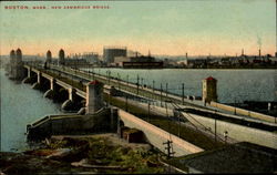 New Cambridge Bridge Boston, MA Postcard Postcard