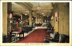 Lobby Hotel Stewart San Francisco, CA Postcard Postcard