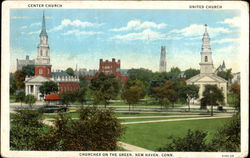 Churches On The Green Postcard