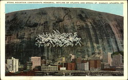 Stone Mountain Confederate Memorial Atlanta, GA Postcard Postcard