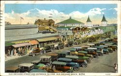 Old Orchard Street And Entrance To Pier Postcard